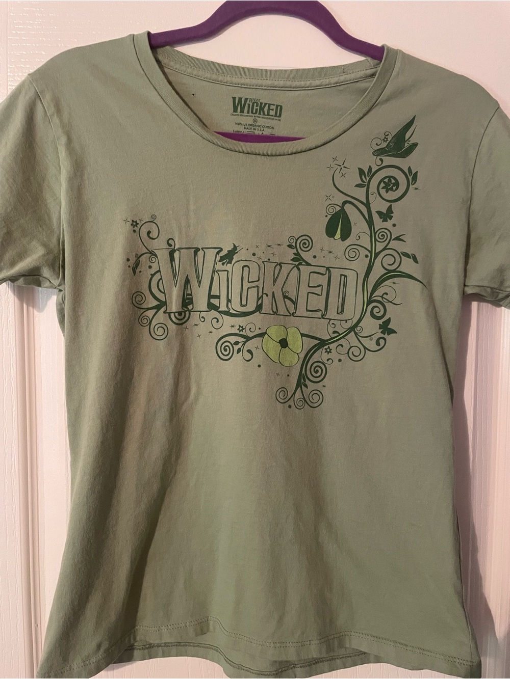 Kids Wicked Graphic Tee in Sage Green